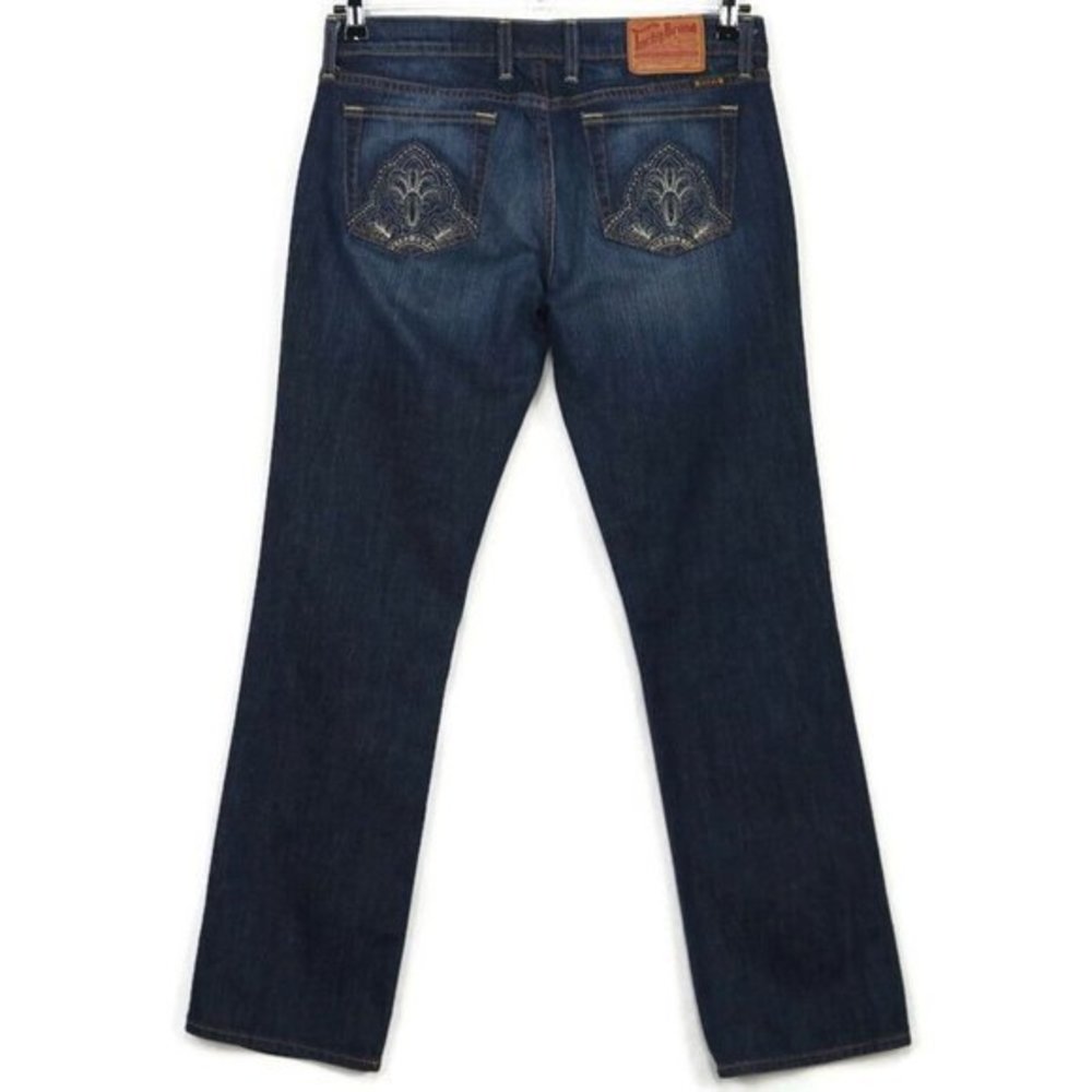 Lucky Brand Sundown Straight Jeans Dark Stretch‎ 8 29 x 31